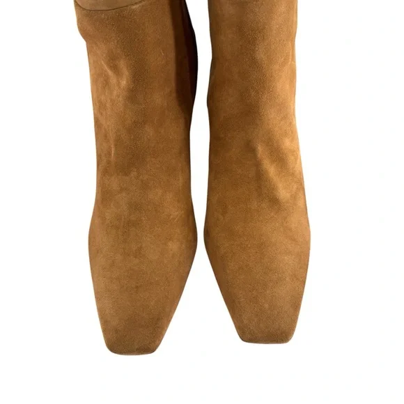 Cult Gaia NEW Zuri Knee High Boot in Camel Brown Gold Sculptural Heel Size 9 - Picture 9 of 14